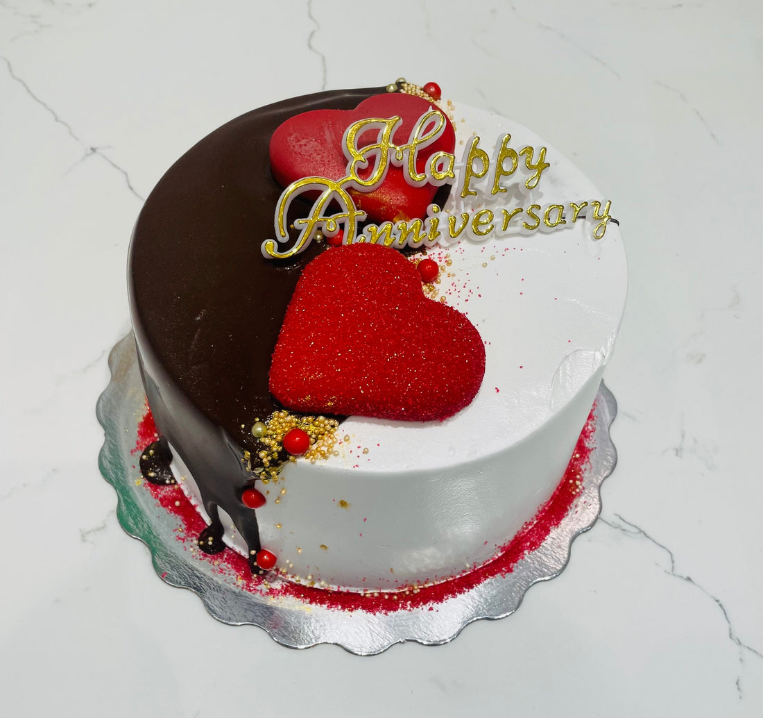 HENRY RED HEART ANNIVERSARY CAKE