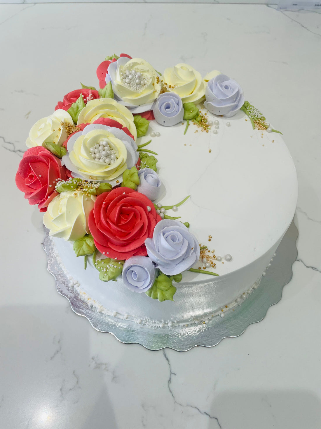 ROSE GARDEN FLORAL CAKE