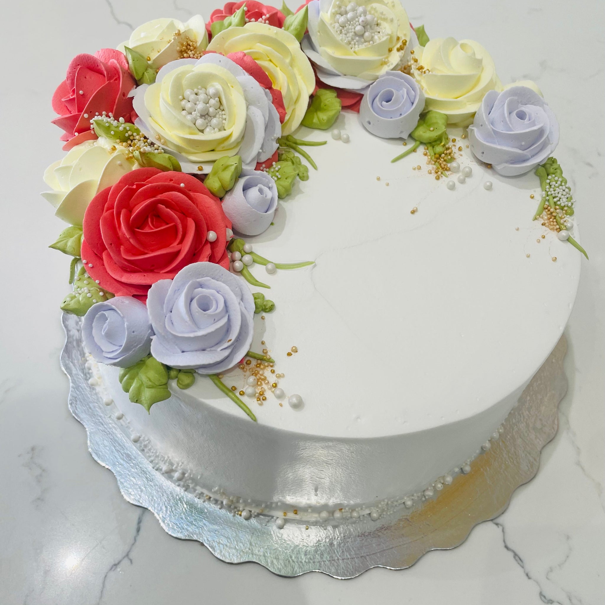 ROSE GARDEN FLORAL CAKE