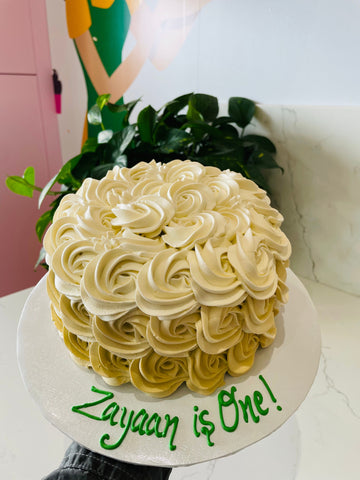 IVORY ROSETTE CAKE