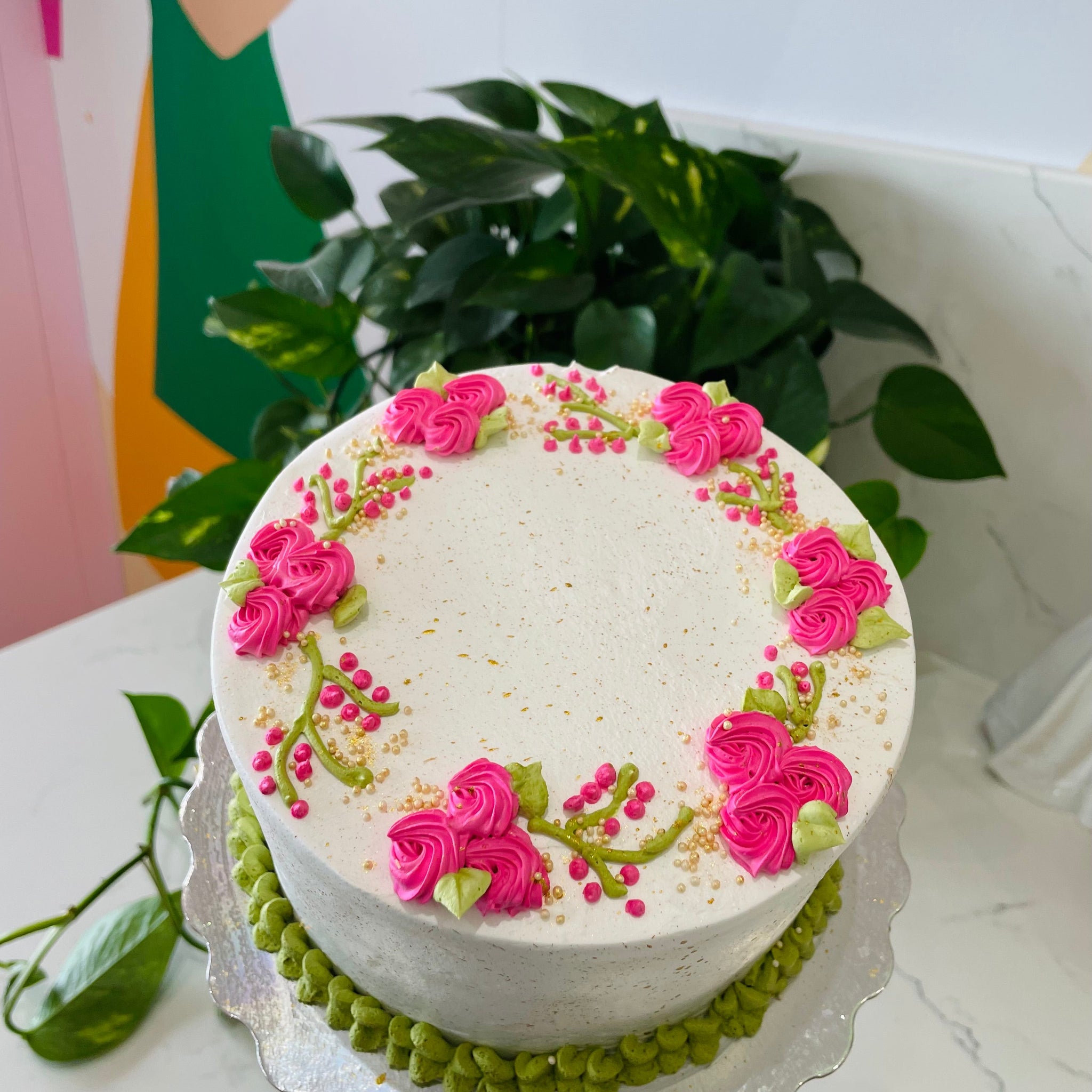 PINK BLOSSOMS CAKE