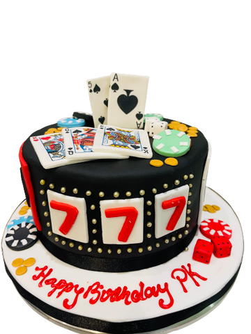 Casino Poker Fondant Cake