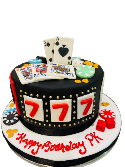 Casino Poker Fondant Cake