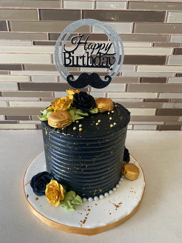 Carl Black & Gold Cream Cake