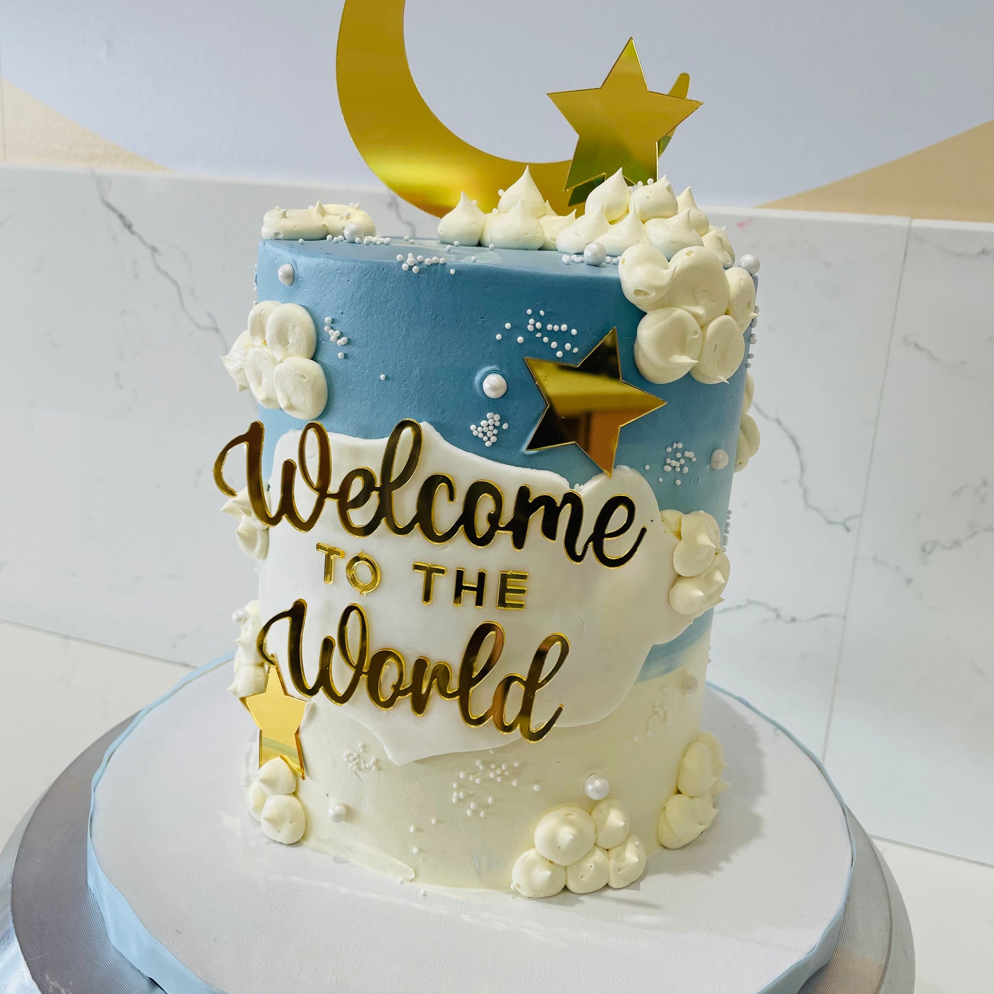 WELCOME TO THE WORLD CREAM CAKE