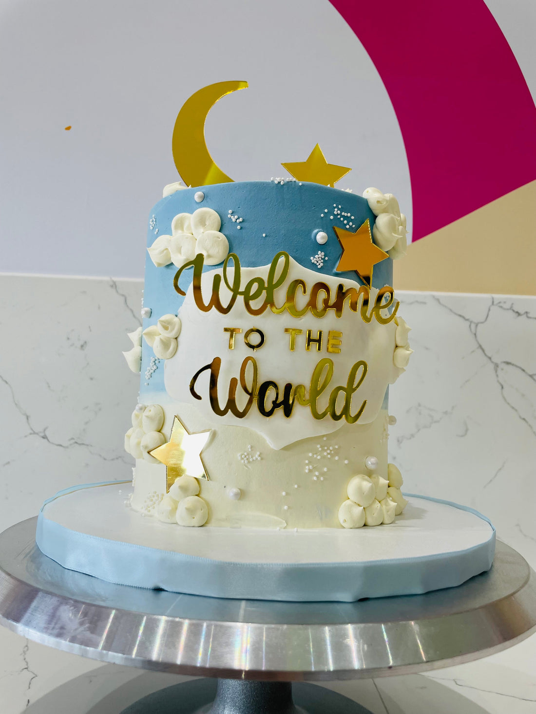 WELCOME TO THE WORLD CREAM CAKE