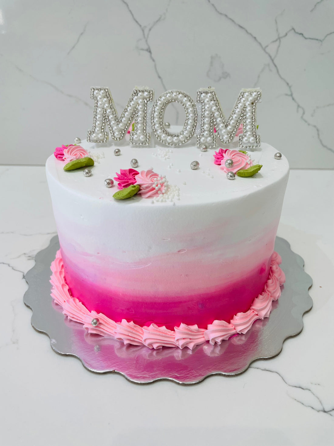 SILVER PEARL MOTHER'S DAY CAKE