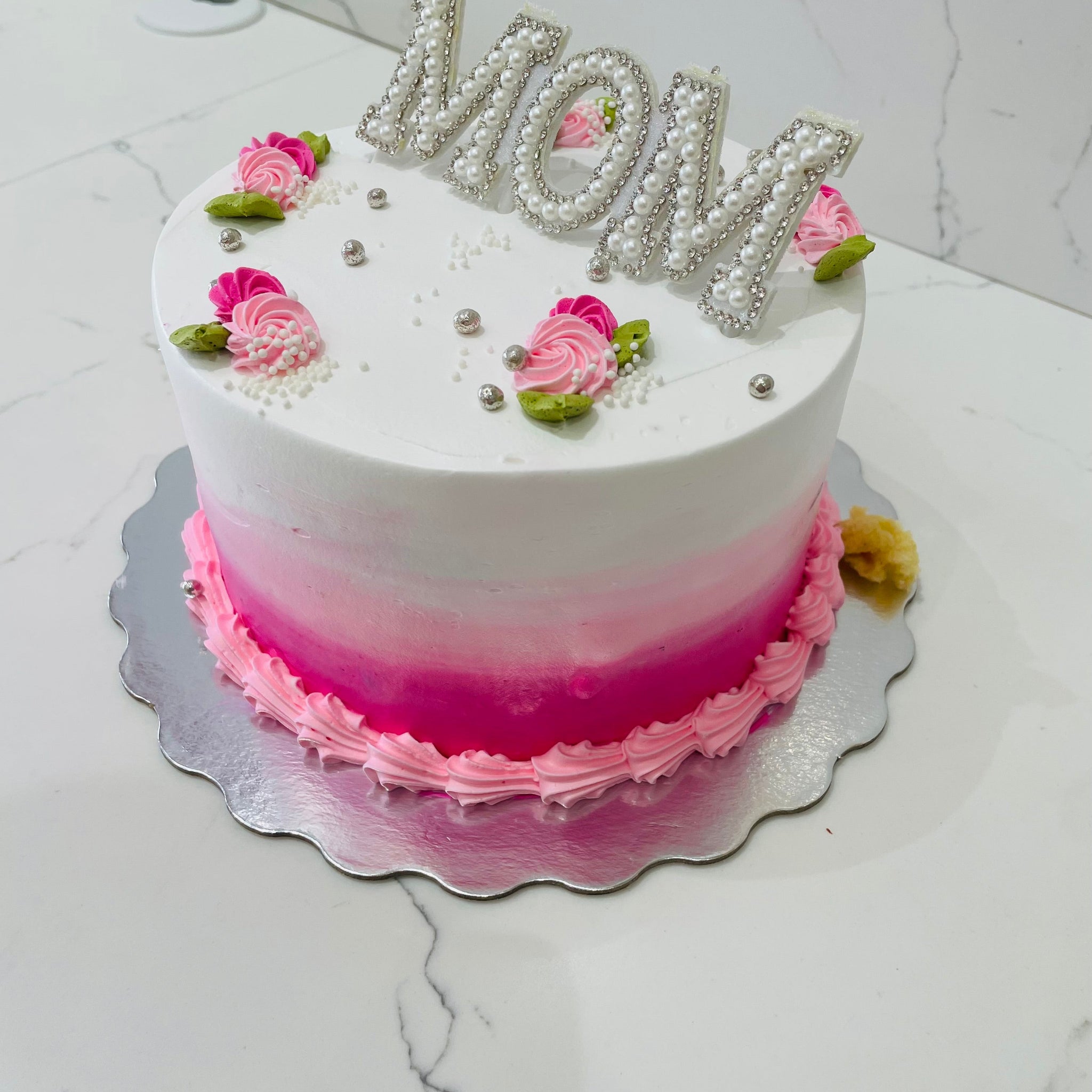 SILVER PEARL MOTHER'S DAY CAKE