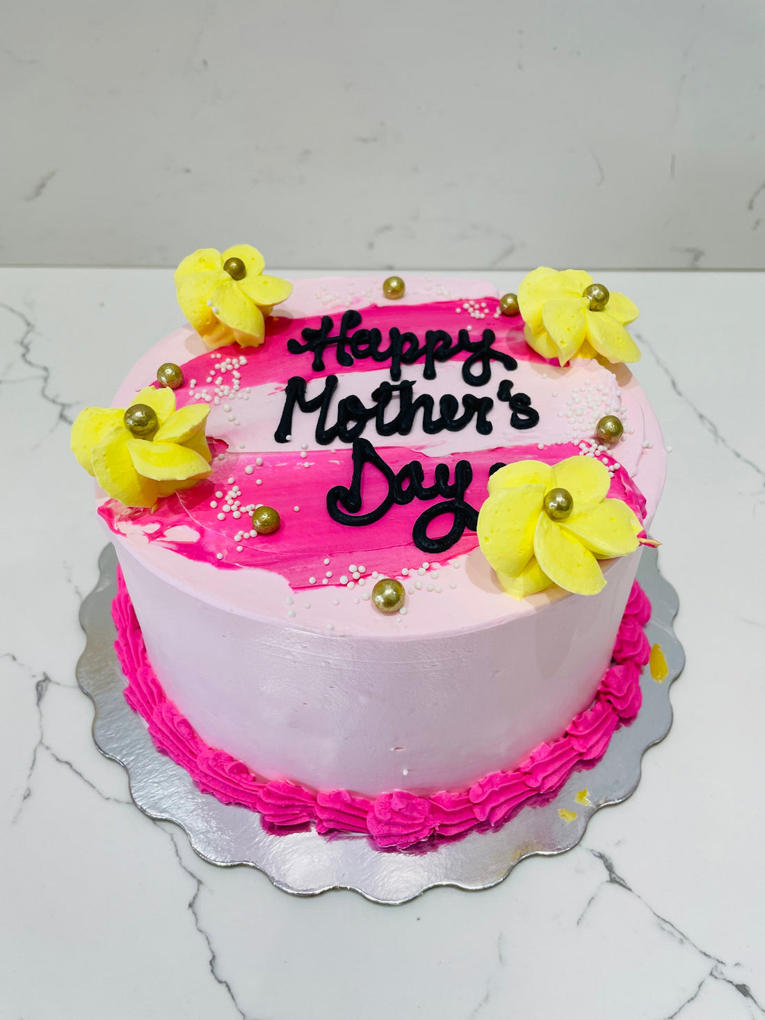 YELLOW BLOSSOM MOTHER'S DAY CAKE