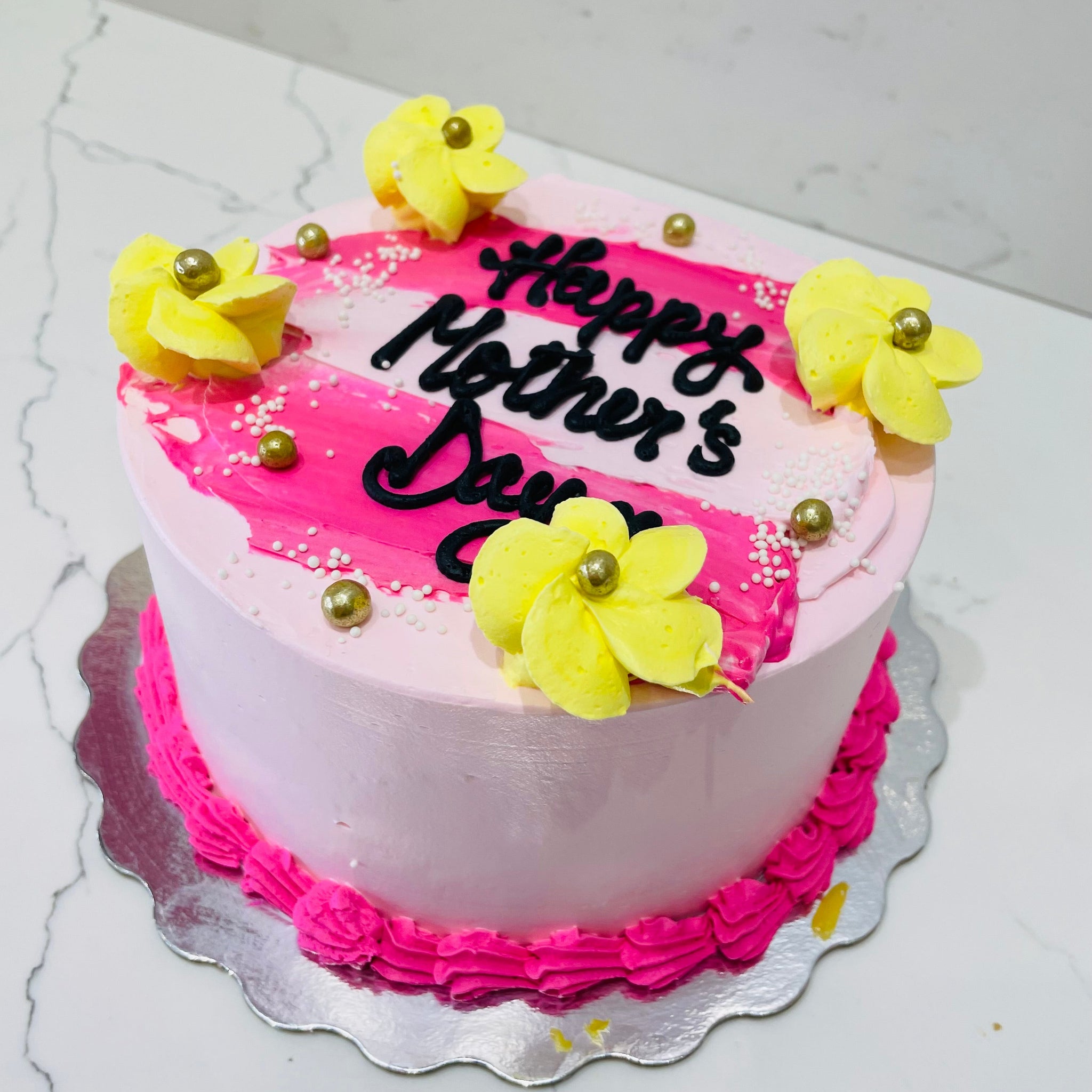 YELLOW BLOSSOM MOTHER'S DAY CAKE