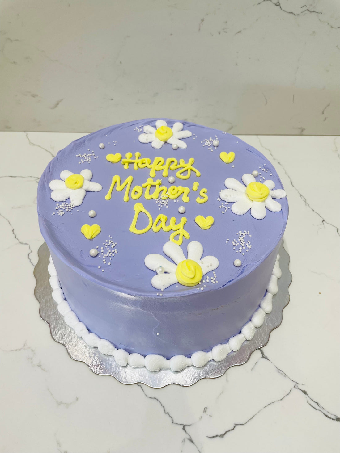 PURPLE & YELLOW MOTHER'S DAY CAKE