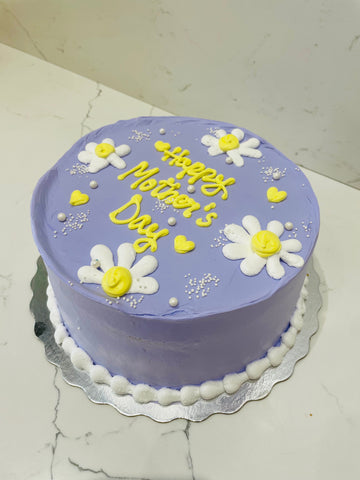 PURPLE & YELLOW MOTHER'S DAY CAKE