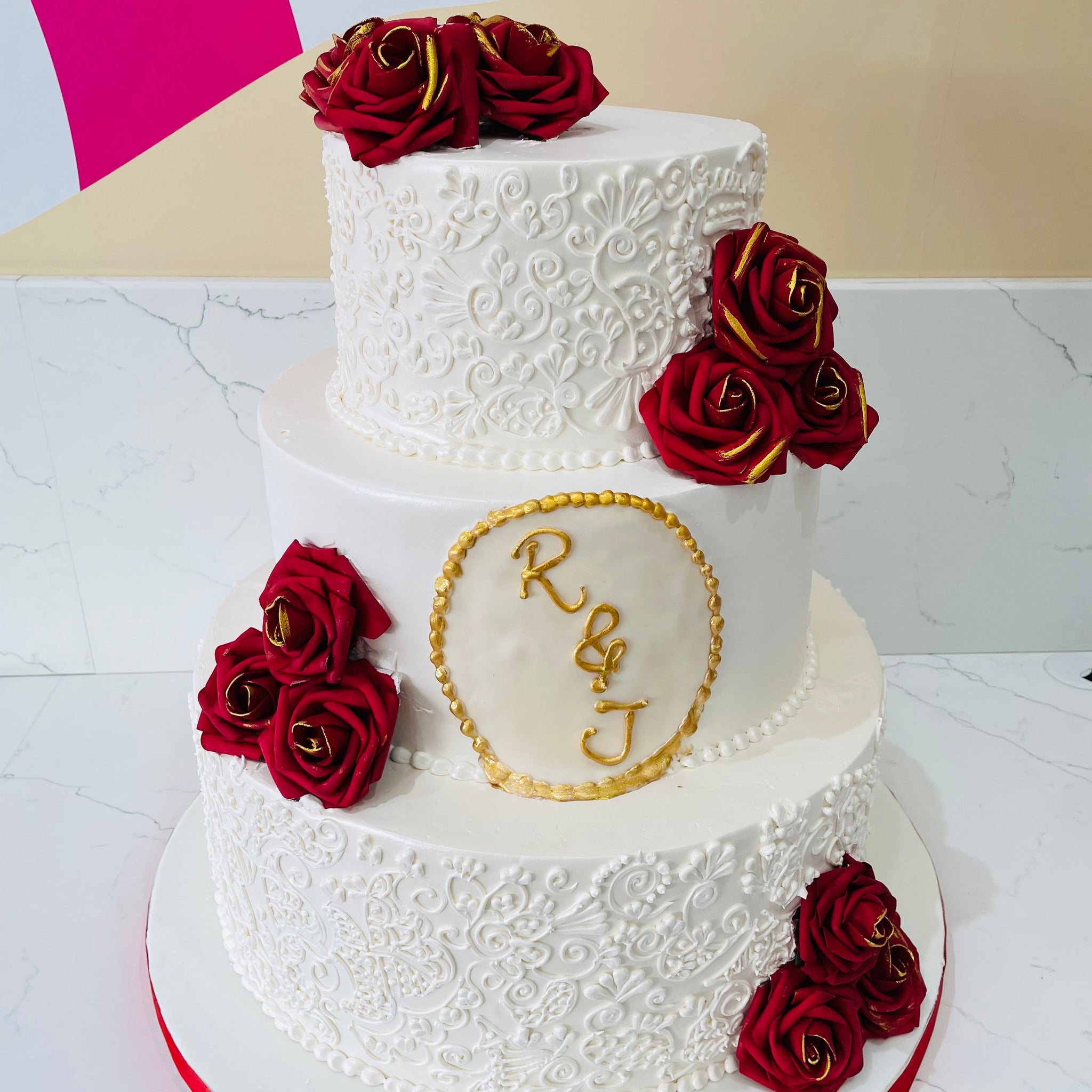 ROSE WEDDING CAKE