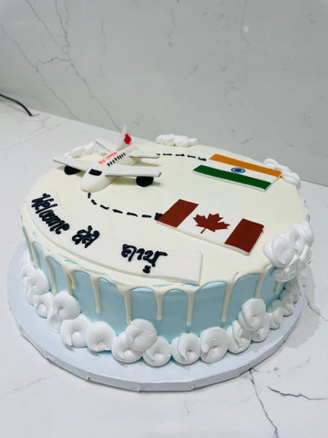 BLUE INDIA TO CANADA CREAM CAKE