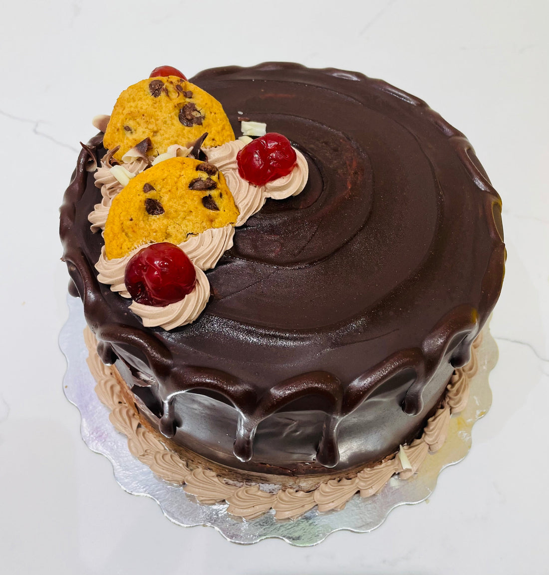 6" Round Cake Regular - Marble fudge