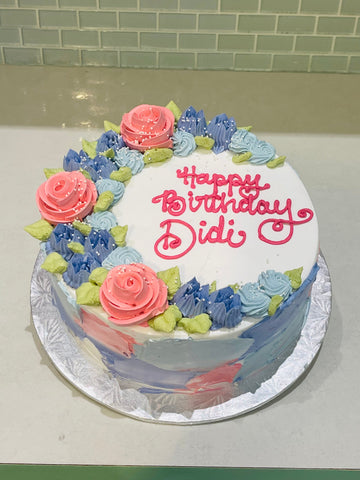 MYLIE FLORAL BIRTHDAY CAKE