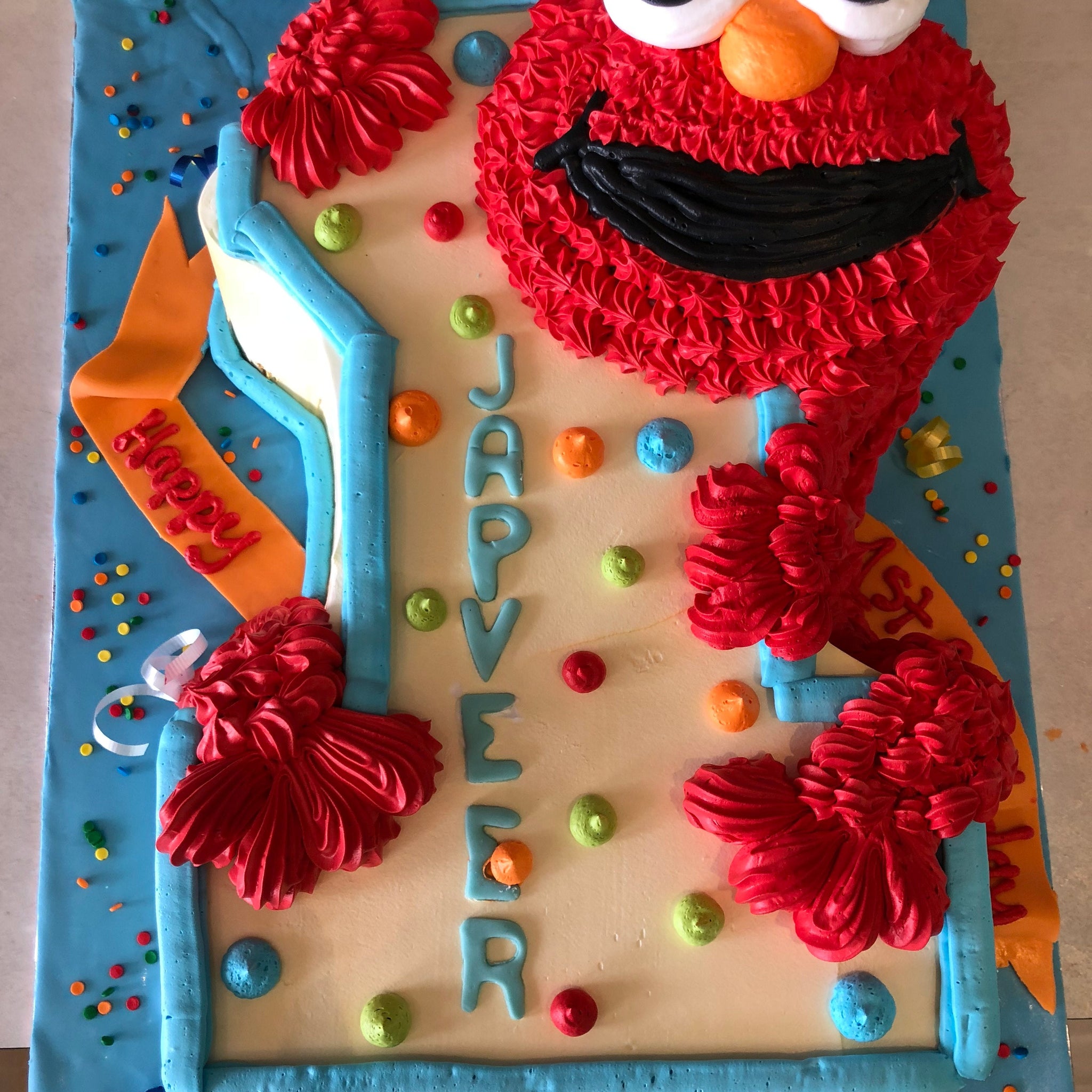 Elmo 1st Birthday Cake