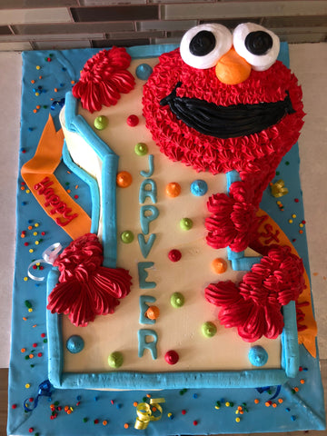 Elmo 1st Birthday Cake