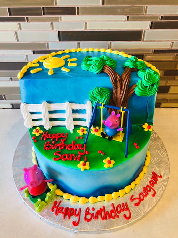 Peppa Pig Stage Cake