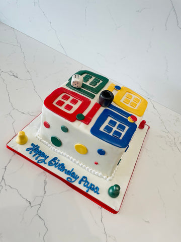 LUDO FONDANT CAKE