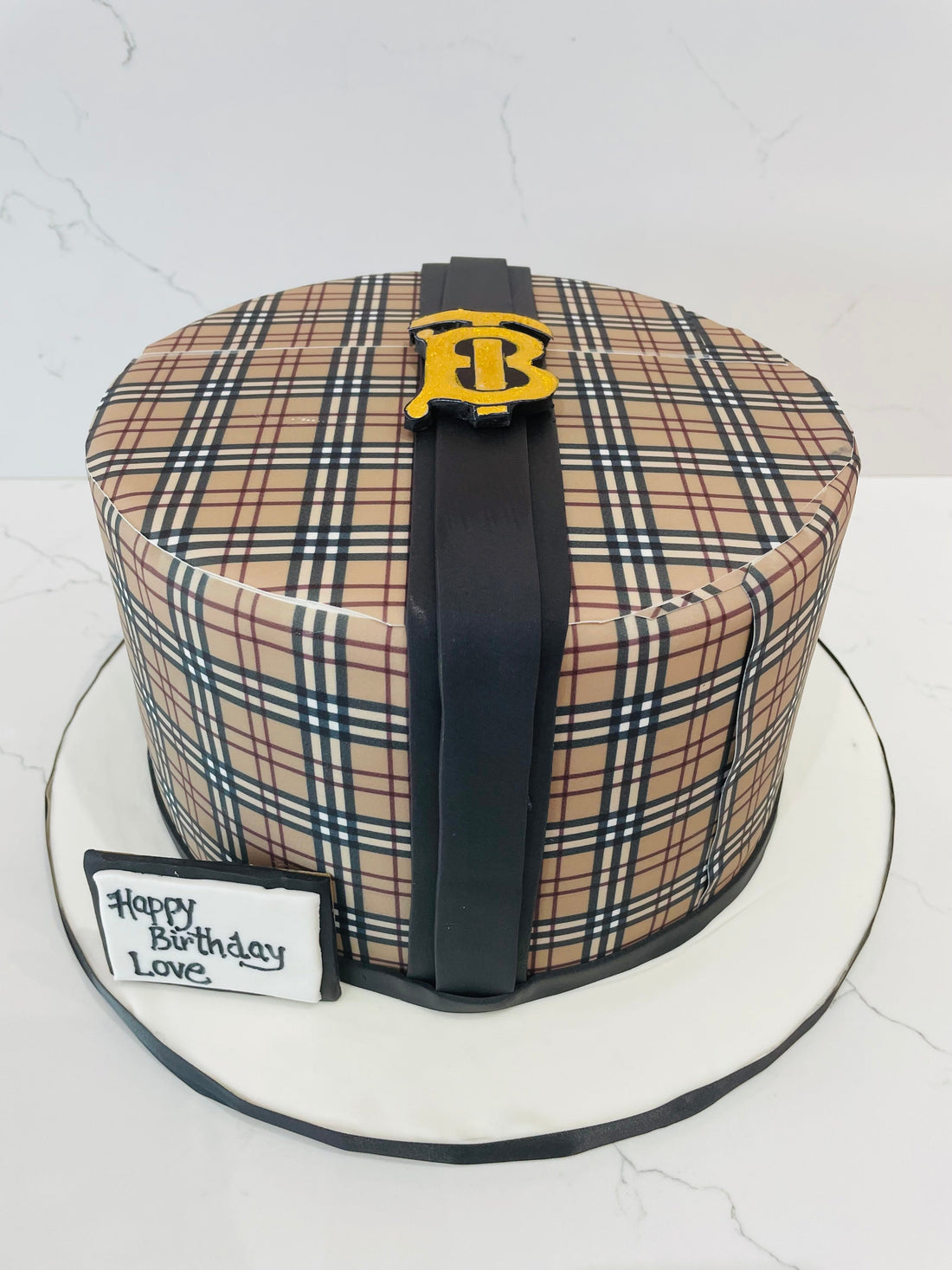 Burberry Fondant Cake