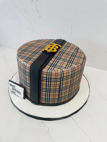 Burberry Fondant Cake