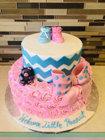 Baby Bootie Tiered cake