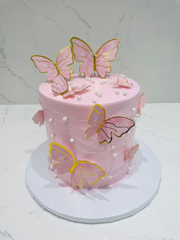 ELOISE PINK BUTTERFLY CAKE