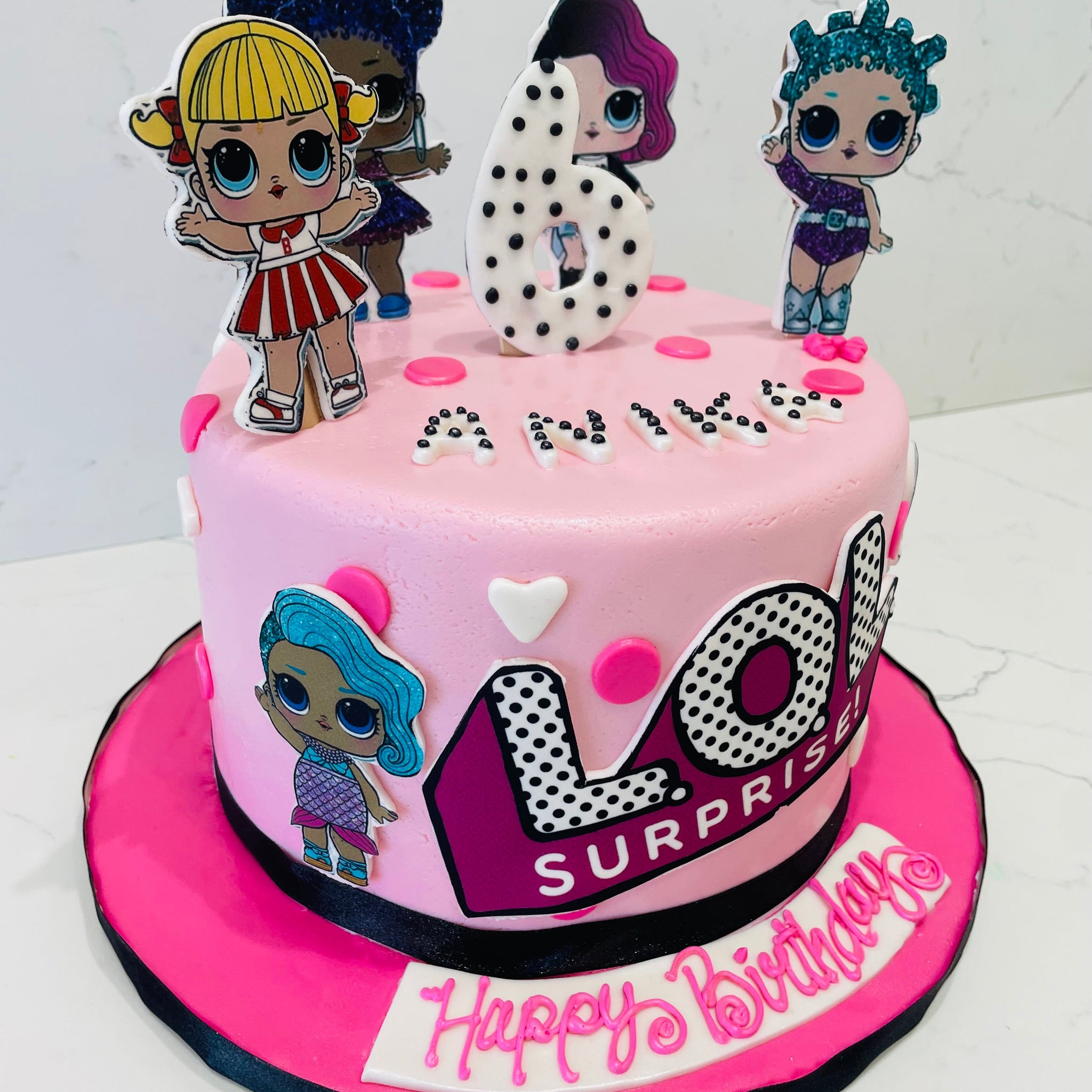 ANIKA LOL SURPRISE FONDANT CAKE