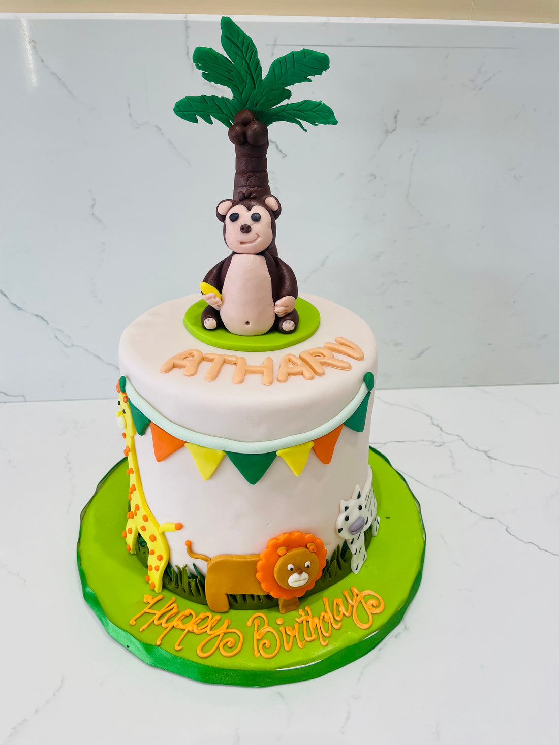 ATHARV JUNGLE FONDANT CAKE