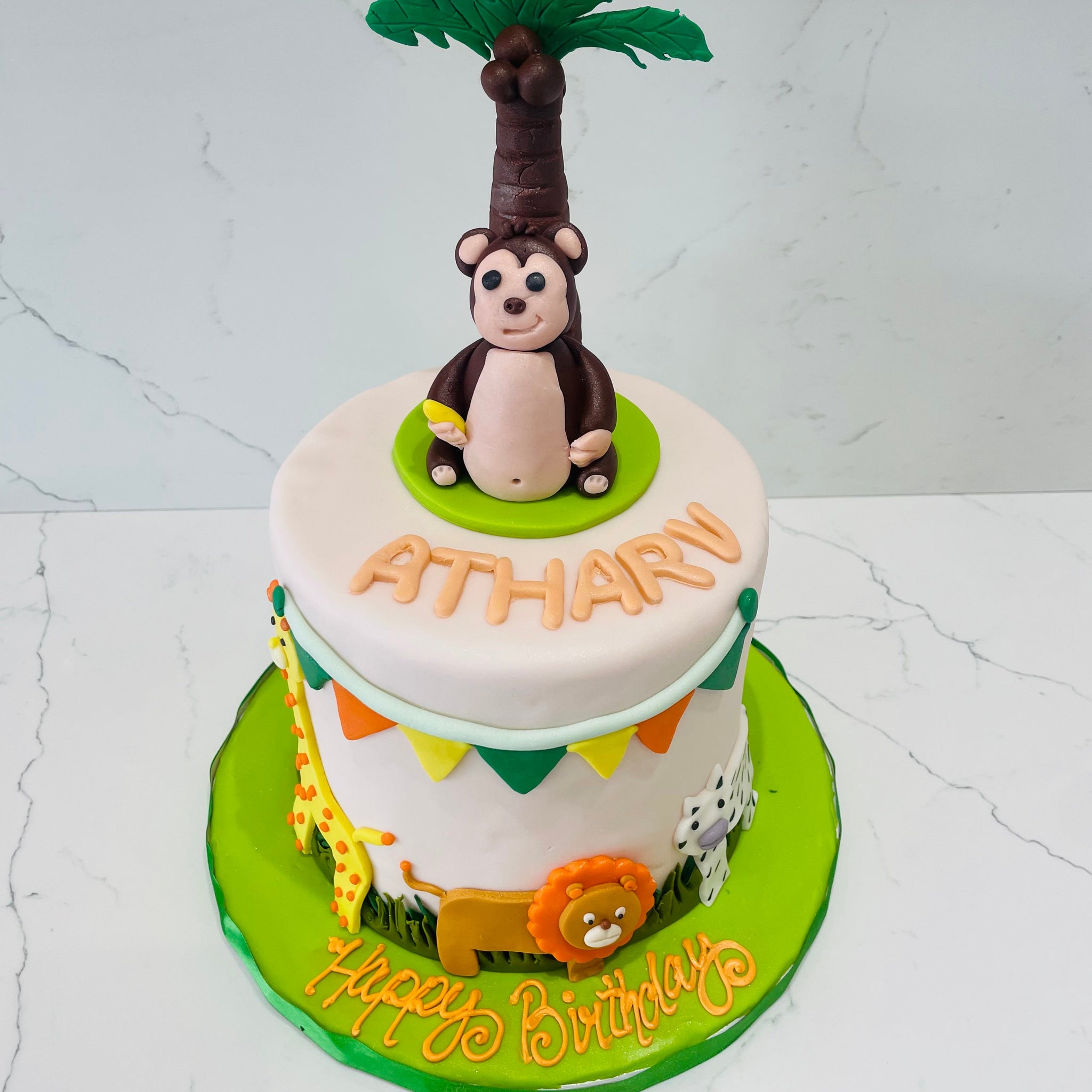 ATHARV JUNGLE FONDANT CAKE