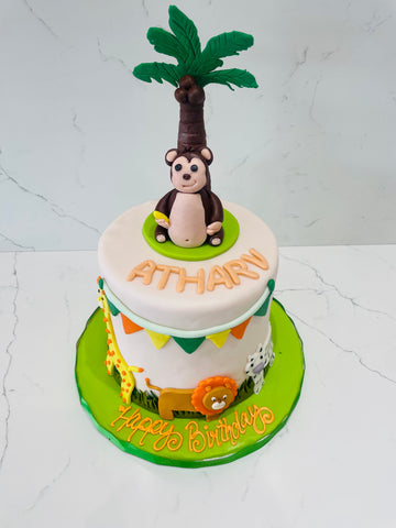 ATHARV JUNGLE FONDANT CAKE