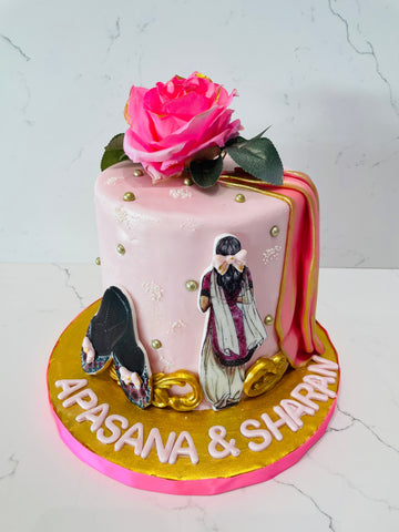 APASANA BRIDAL SHOWER CAKE