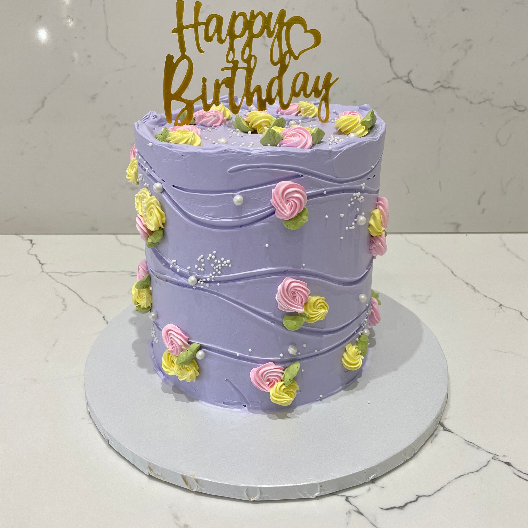BILLY LAVENDER FLORAL CAKE