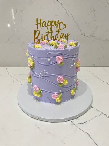 BILLY LAVENDER FLORAL CAKE