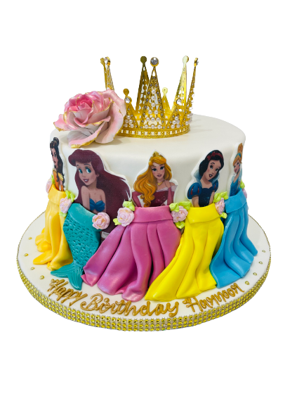 HARNOOR PRINCESS CROWN FONDANT CAKE