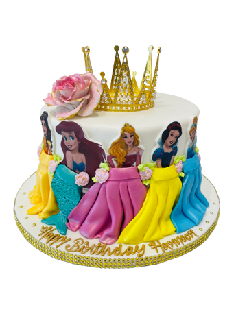 HARNOOR PRINCESS CROWN FONDANT CAKE