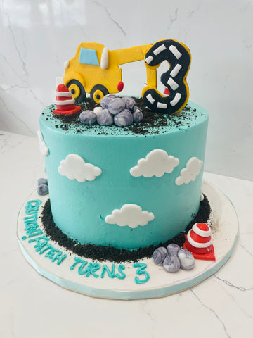 Fateh Construction Cream Cake