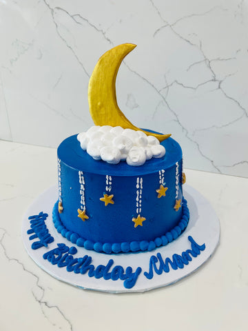 BLUE MOON Birthday Cake