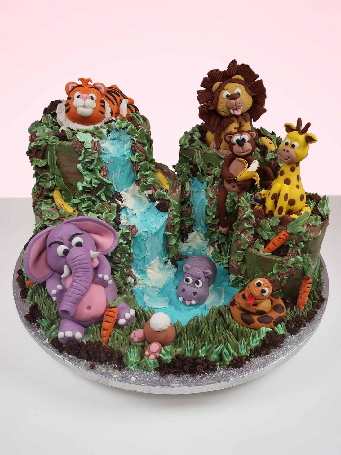 Jungle Animal Cakescape Cake