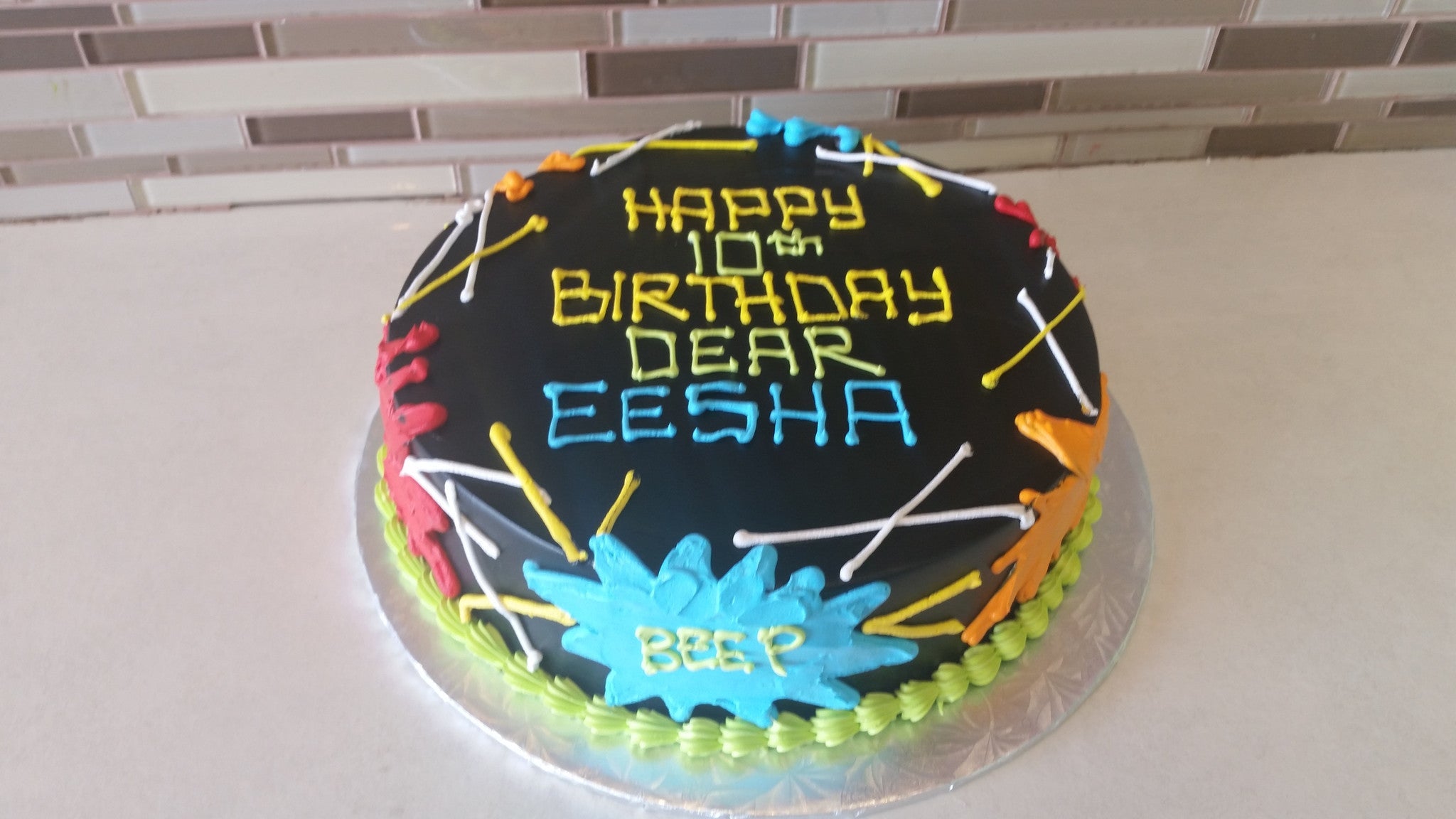 Laser tag Theme cake