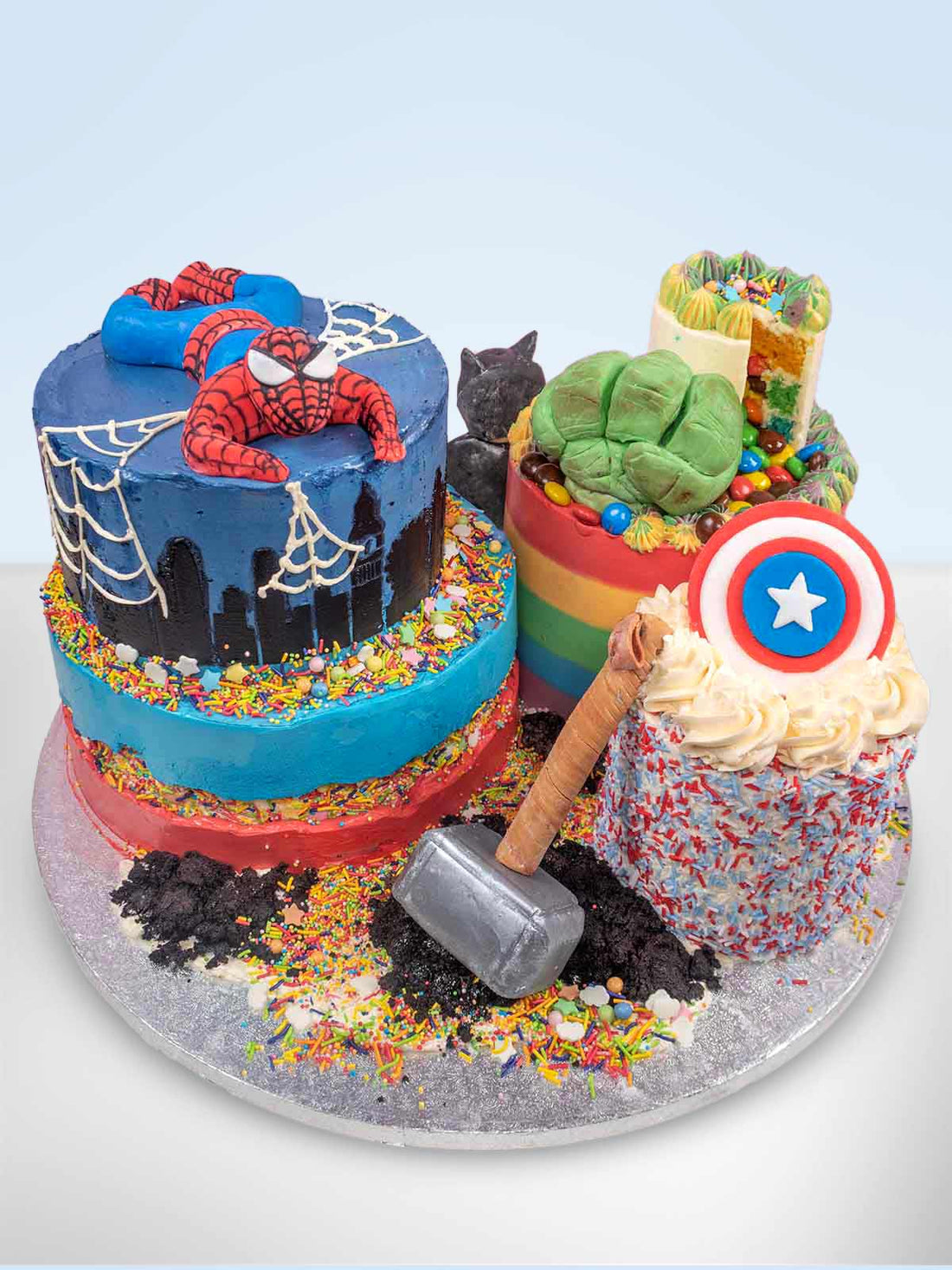 Marvel Superhero Cakescape Cake