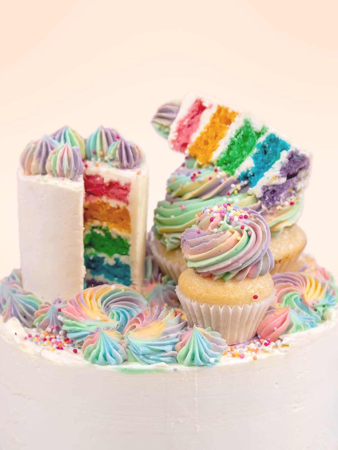 Meta Rainbow Cake