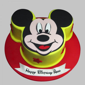 Cute Micky Happy Birthday Cake