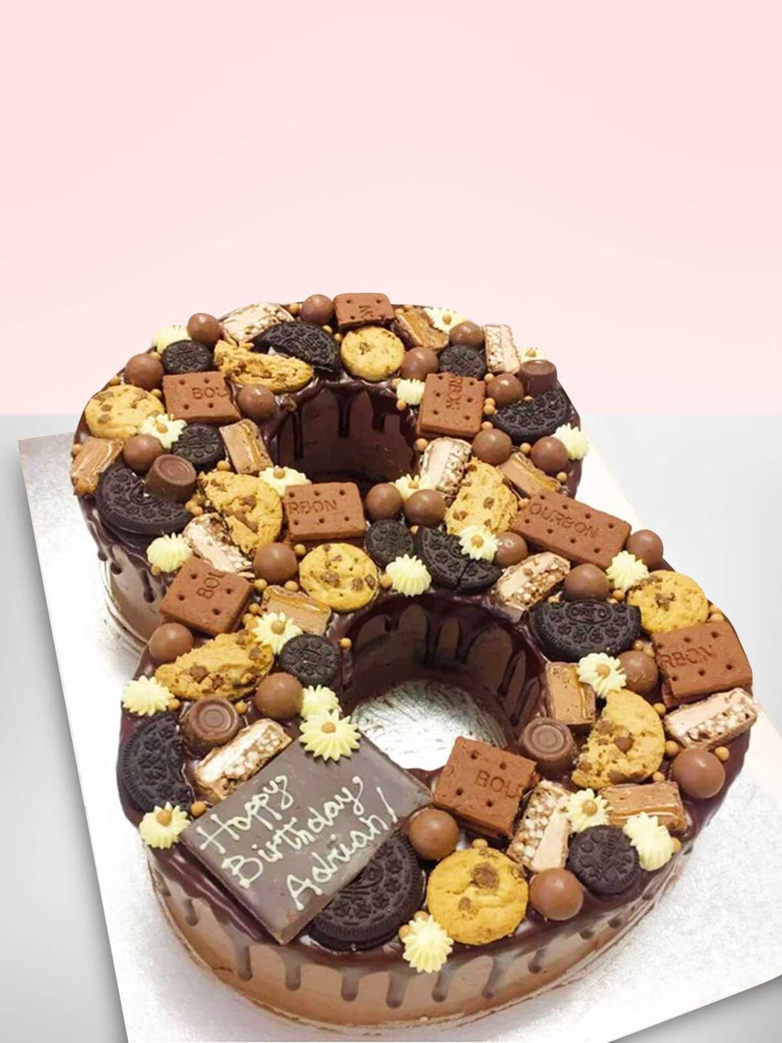 Choco Cookie Number Cake