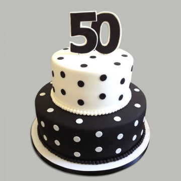 2 Tier Booby Print Theme Cake