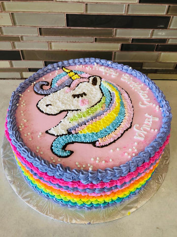 Anya Unicorn Birthday Cake