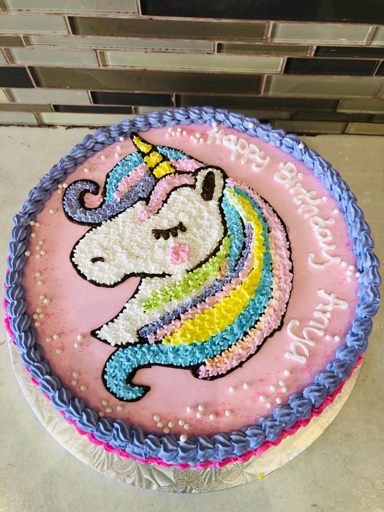 Anya Unicorn Birthday Cake