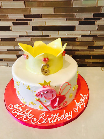 Peppa Pig Fondant Cake