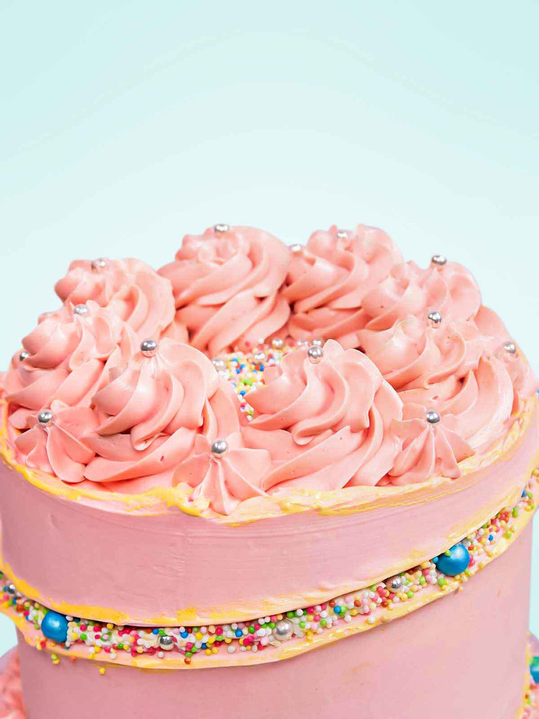 Pink Fault Line Birthday Cake